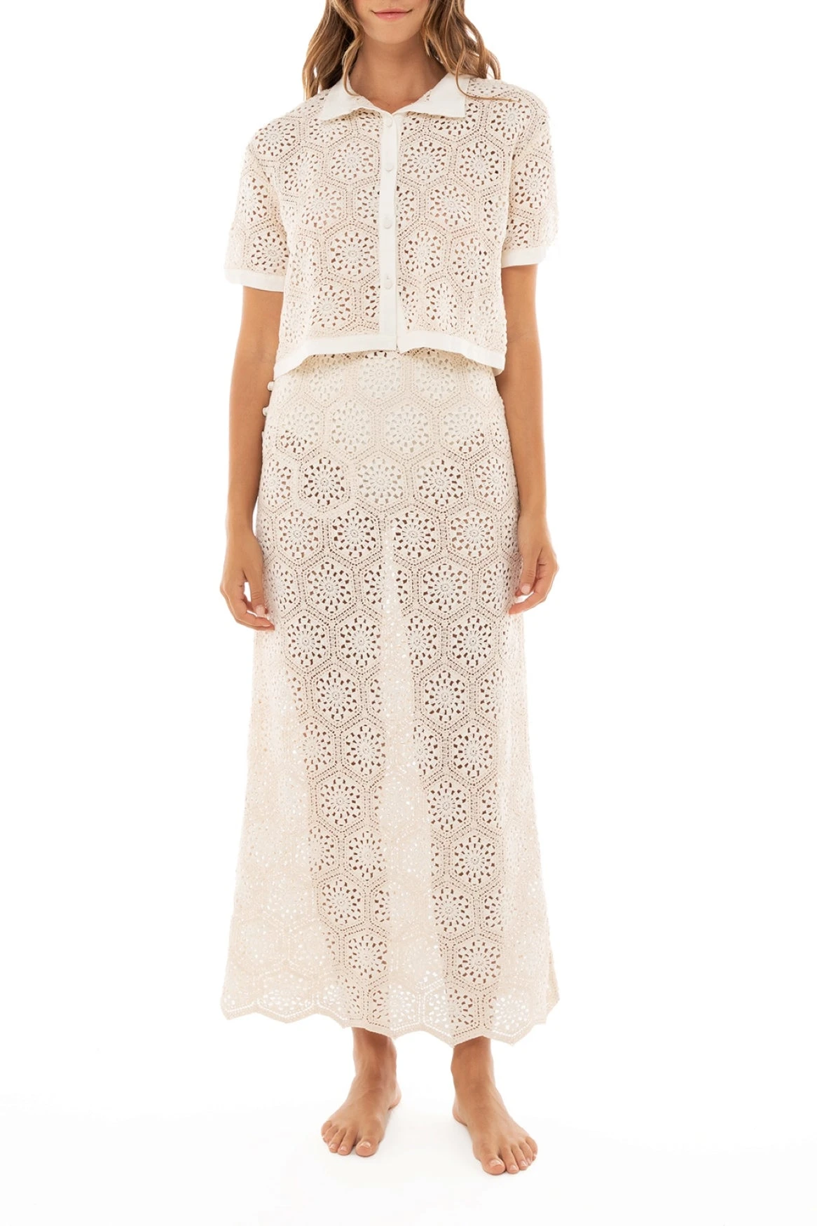 Shell Crochet Shirt 1 Shell Crochet Shirt